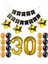 30 Yaş Folyo Balon Happy Bırthday Banner Yazı Doğum Günü Seti Parti Seti 1