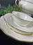 2,5mm Gold Band 59 Parça 12 Kişilik Yemek Takımı Bone China 2