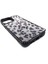 iPhone 13 Pro Max Swarovski Kristal Taşlı Bayan Siyah Telefon Kılıfı Siyah Gümüş Leopar Desen 2