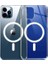 Apsuwa Iphone 12 Pro Max Kılıf Kablosuz Şajlı Şeffaf Silikon Magsafe Şeffaf 2