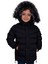 Kürklü Peluş Astarlı Çıkarılabilir Kapüşonlu Mont Erkek Çocuk Mont 1