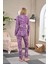 Kadın Önden Düğmeli Pijama Takımı 23504 5