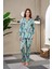 Kadın Önden Düğmeli Pijama Takımı 23515 1