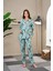 Kadın Önden Düğmeli Pijama Takımı 23515 2