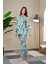 Kadın Önden Düğmeli Pijama Takımı 23515 3