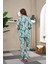 Kadın Önden Düğmeli Pijama Takımı 23515 5