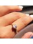 Altın Yüzük - 1.05CT-0.20CT Pırlanta (Signty)Kol Balık Sırtı Güverseli Evlilik Teklifi Tektaş 14 Ayar Altın Yüzük 1