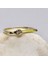 0,25CT Pırlanta Montörü(Signty Taşlı)Kare Kol Tasarım 14 Ayar Altın Hediye Kadın Modern Tektaş Yüzük 1
