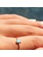Altın Yüzük - 0,50CT Firuze Taşlı Dövülü Eskitme Tektaş 14 Ayar Altın Yüzük-Firuze Tektaş Hediye Altın Yüzük 3