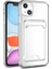 Apple iPhone 14 Kılıf Şeffaf Kartlıklı Kamera Korumalı Silikon 3