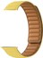 Casestreet Apple Watch Se 2 2022 40MM Kordon Deri Mıknatıslı Gizli Mıknatıslı Krd 34 Sarı 1