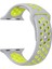 Apple Watch Series 8 45MM Kordon Delikli Çift Renk Silikon Sarı 1