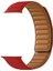 Apple Watch Se 2 2022 40MM Kordon Deri Mıknatıslı Gizli Mıknatıslı Krd 34 Kırmızı 1