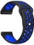 Garmin D2 Air X10 Kordon Delikli Çift Renk Silikon Mavi 1