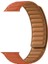 Apple Watch Se 2 2022 40MM Kordon Deri Mıknatıslı Gizli Mıknatıslı Krd 34 Turuncu 1