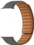 Apple Watch Se 2 2022 40MM Kordon Deri Mıknatıslı Gizli Mıknatıslı Krd 34 Gri 1