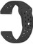 Garmin D2 Air X10 Kordon Delikli Çift Renk Silikon Siyah 1