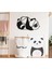 Lazer Kesim Tablo Metal Panda Dekoratif Duvar Süsü Otantik Tablo 28X46 cm 1