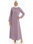 Baskı Detaylı Spor Lila Ferace 3376 1