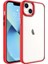 Apple iPhone 14 Plus Kılıf Arkası Şeffaf Kenarları Renkli Krom Kapak 1