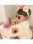 Organıcmıra Çocuk Oversize Çiçekli Hırka Bebek Ceket Papatyalı 2
