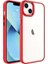 Apple iPhone 14 Plus Kılıf Ekran ve Kamera Çıkıntılı Kenarları Renkli Şeffaf Kapak 1