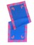 Pembe Zebra Desenli Lacivert Keten Dekoratif Runner ( 1 Adet ) 1