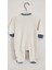 Bebek Patikli Çıtçıtlı Tulum Unisex Ekru Mavi Uzun Kollu 2