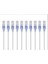 Slimrun CAT6A Ethernet Kablosu - Snagless RJ45, Utp, Saf Çıplak Bakır Tel, 10 G, 30AWG, 3ft, Beyaz, 10'lu Paket 1