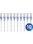 Slimrun CAT6A Ethernet Kablosu - Snagless RJ45, Utp, Saf Çıplak Bakır Tel, 10 G, 30AWG, 3ft, Beyaz, 10'lu Paket 2