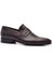 Kahverengi Klasik Loafer Kösele Erkek Ayakkabı -7000- 2
