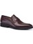Bordo Günlük Bağcıksız Erkek Ayakkabı -12167- 2