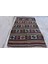 Eskitme Kilim, Türk Kilim, Small Kilim, 1x1 cm Turuncu Kilim, El Dokuma Kilim, Duvar Asma Kilim, 18 1