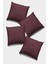 4'lü 43 x 43 cm Bordo Döşemelik Tay Tüyü Premium Kumaş Dekoratif Çift Taraflı Kırlent Kılıfı KRL007 1