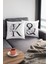 43 x 43 cm Tay Tüyü Döşemelik Premium Kumaş Dekoratif Çift Taraflı K Harfli Kırlent Kılıfı KRL512 3