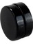 Siyah Yuvarlak Tasarım Mıknatıslı Çelik Tekli Küpe-8mm 1