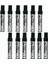 Siyah Permanent Markör Marker Kesik Uçlu Koli Kalemi Siyah 10 mm MR-6010 12 Adet 1