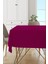 Fuşya Sade Masa Örtüsü Tay Tüyü Kadife Leke Tutmaz Yıkanabilir Dokuma Kumaş Düz Tek Renk MSO015 1