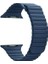 Apsuwa Apple Watch 3 38MM Uyumlu Kordon Loop Deri Mıknatıslı Saat Kordonu 38/K09--LACIVERT 1