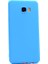 Samsung Galaxy C5 Kılıf Premier Silikon Kılıf+Nano Glass Koruyucu Mavi 1
