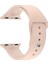 Apple Watch Edition 3 38MM Uyumlu Kordon Yumuşak Lüx Silikon Saat Kordonu 38/aa--Pembe 1