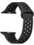 Apsuwa Apple Watch 3 38MM Uyumlu Kordon Ring Çift Renk Spor Saat Kordonu 38/K02--SIYAH 1