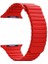 Apple Watch Edition 3 38MM Uyumlu Kordon Loop Deri Mıknatıslı Saat Kordonu 38/K09--KIRMIZI 1