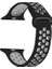Apple Watch Edition 3 38MM Uyumlu Kordon Ring Çift Renk Spor Saat Kordonu 38/K02--SIYAH-GRI 1