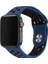 Apple Watch Nike+ 2 42MM Uyumlu Kordon Rex Antialerjik Spor Saat Kordonu 42/K02--LACIVERT-SIYAH 1