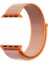 Apple Watch Nike+ 4 44MM Uyumlu Kordon Cırtcırt Kumaş Saat Kordonu 44/K03--TURUNCU 1