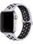 Apple Watch Edition 3 38MM Uyumlu Kordon Rex Antialerjik Spor Saat Kordonu 38/DISK02--GRI-SIYAH 1