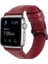 Apple Watch Nike 5 44MM Uyumlu Kordon Luxury Leather Hakiki Deri Saat Kordonu 44/zlu--Bordo 1