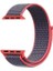 Apple Watch 3 38MM Uyumlu Kordon Cırtcırt Kumaş Saat Kordonu 38/K03--KOYU Pembe 1