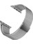 Apple Watch 3 38MM Uyumlu Kordon Metal Hasır Örgü Saat Kordonu 38/K01--GÜMÜŞ 1